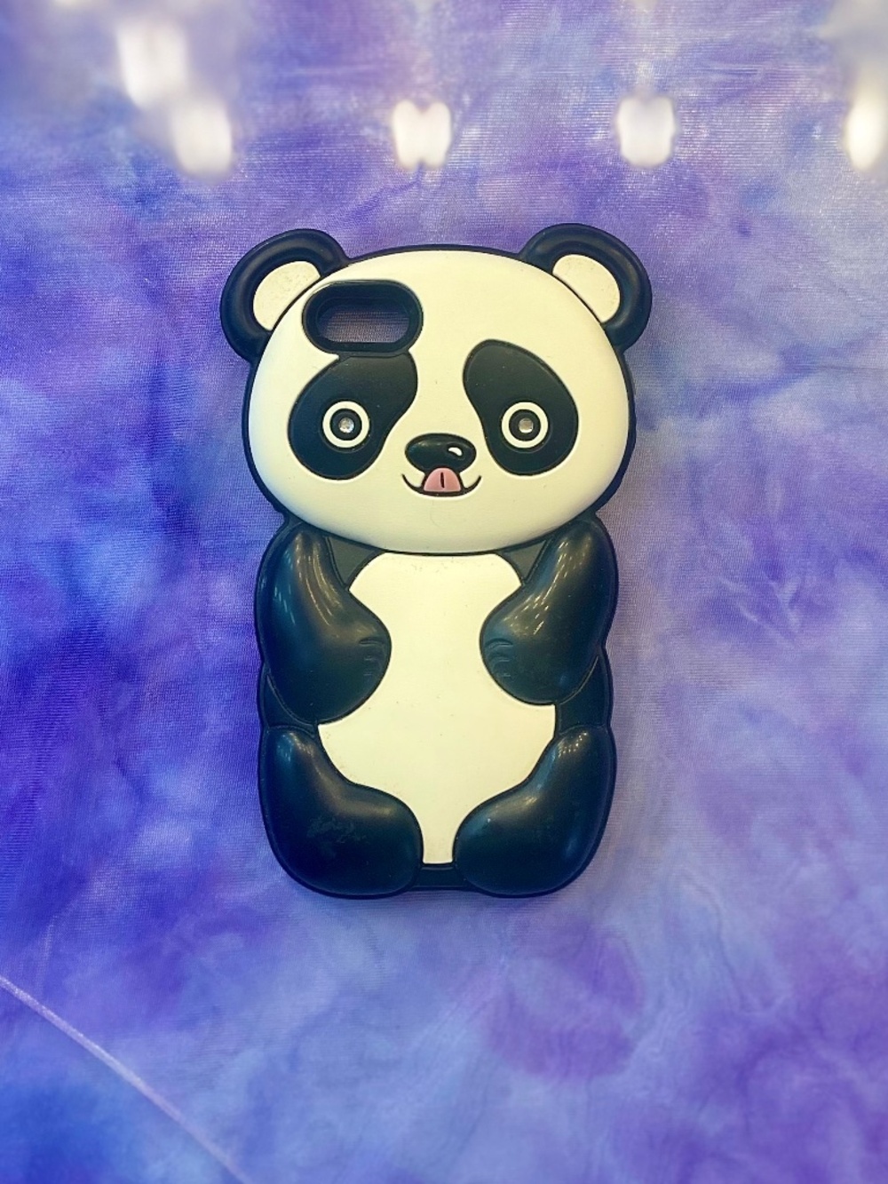 iPhone 4s Silicone Panda Case Rhinestone Detail Cutecore Kawaii Phone Accessory